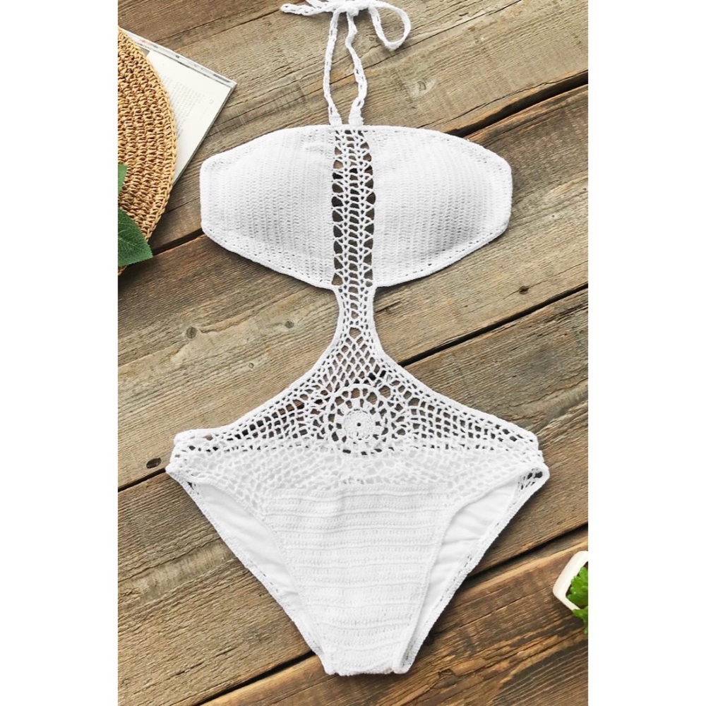 ❌SOLD❌ CUPSHE Crochet one piece bathing suit - Picture 1 of 7